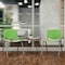 Flash Furniture HERCULES Series 880 lb. Capacity Green Plastic Stack Chair with Titanium Gray Powder Coated Frame RUT-F01A-GN-GG - alternate 7